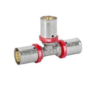 Trójnik PEX-AL-PEX 20x20x20mm zaprasowywany mosiądz Diamond