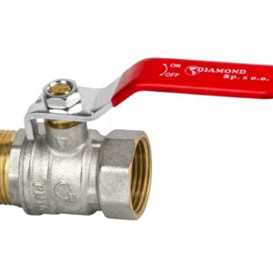 Zawór kurek kulowy 1" cale rączka z DŁAWICĄ MOCNY