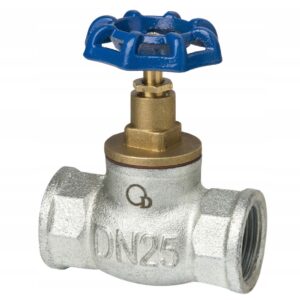 ZAWÓR KUREK GRZYBKOWY ŻELIWNY PRZELOTOWY OCYNKOWANY ZAPOROWY 1/2" CALA DN15