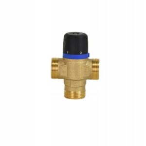 ZAWÓR TRÓJDROŻNY TERMOSTATYCZNY MIESZAJĄCY 3/4" DN20 KVS 1,6 m3/h 35-60° C