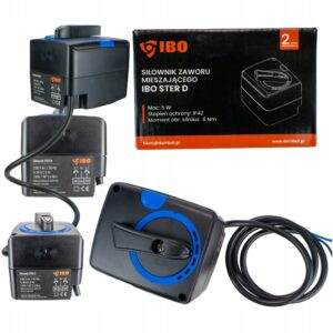 Siłownik zaworu mieszającego 3 PUNKTOWY IBO 120s 6Nm 230V Sterownik Adapter