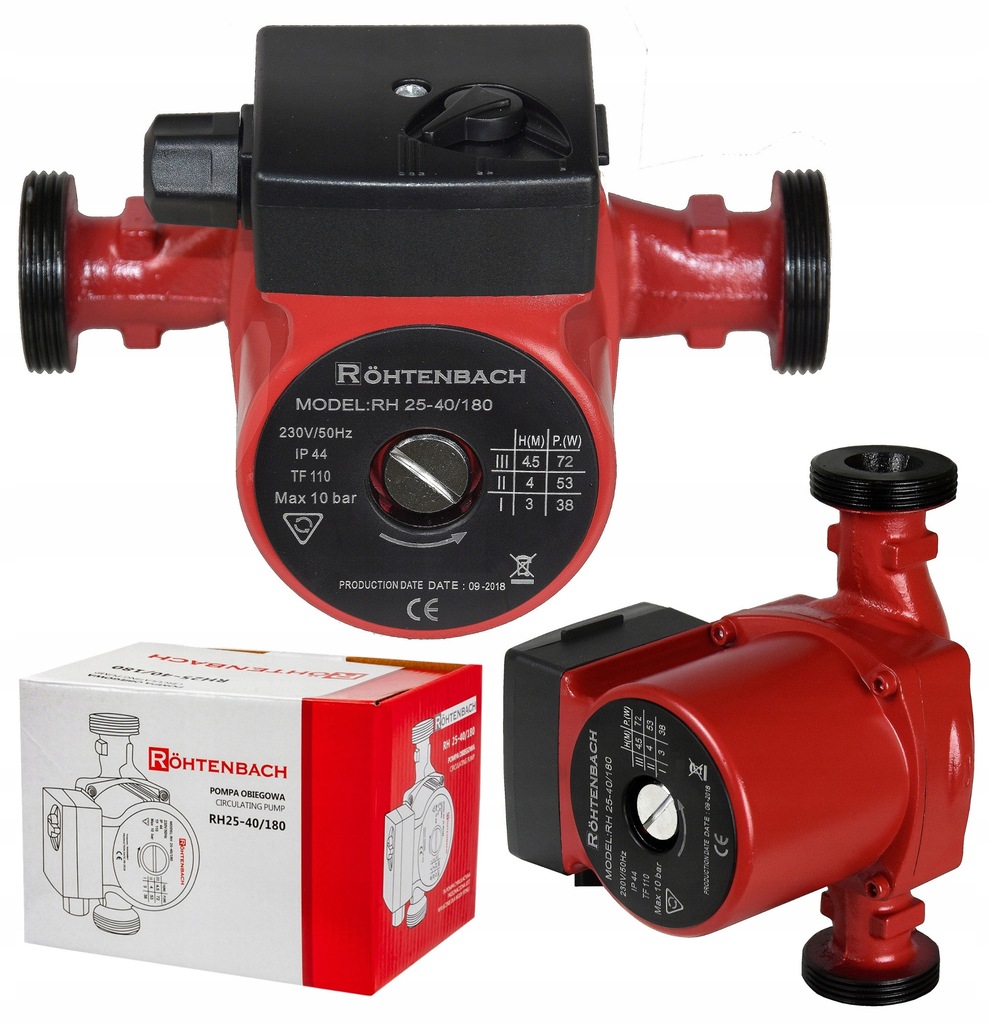 Pompa cyrkulacyjna Rohtenbach RH 25-40/180