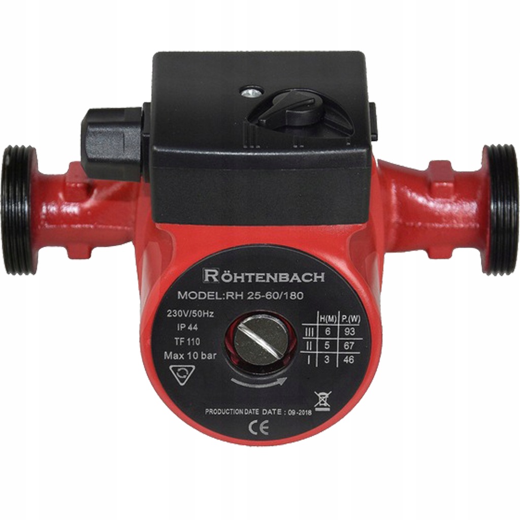 Pompa cyrkulacyjna Rohtenbach RH 25-40/180 - obrazek 4