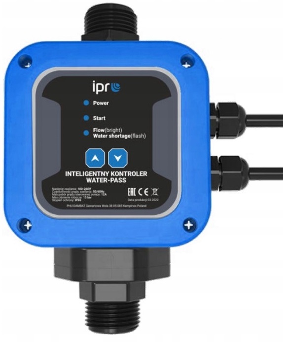 WATER-PASS 2 INTELIGENTNY ELEKTRONICZNY STEROWNIK POMPY+ZBIORNIK 1L