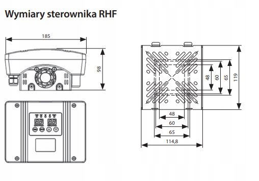 Rohtenbach RHF-1,5 falownik 0,75-2,2kW 230V 12A inwerter do pomp - obrazek 2