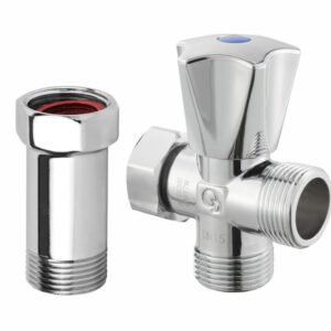 ZAWÓR KĄTOWY GRZYBKOWY DO PRALKI ZMYWARKI Z PRZEDŁUŻKĄ 3/4" CALA DIAMOND